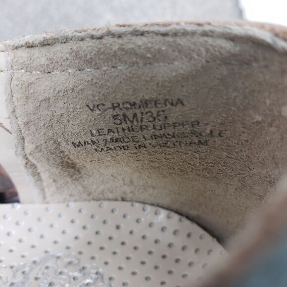 Vince Camuto Shoes Womens 5 M Cream Woven Slip-On Romeen Platform Sneakers - Picture 9 of 12